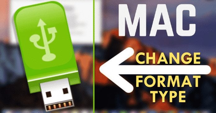 Hur man formaterar genom att ändra formattypen för en USB-enhet i macOS