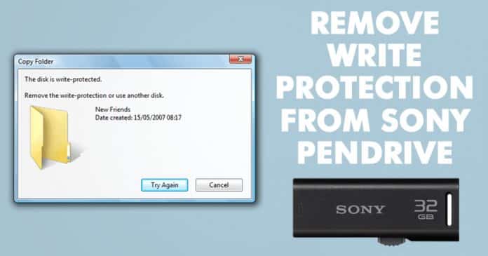 Remove Write Protection From Sony Pen Drive