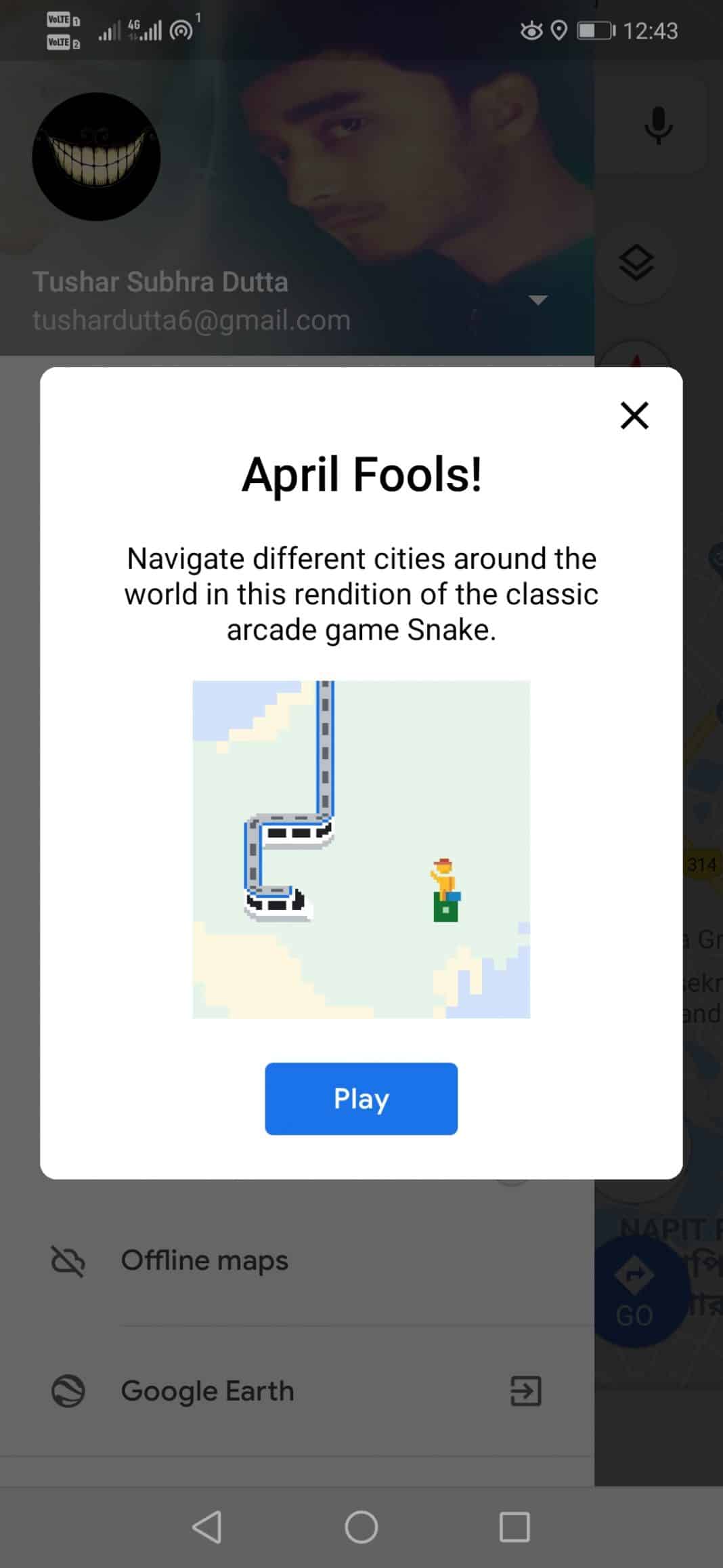 Google adds Snake to Maps for April Fools' Day gag - CNET