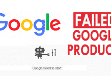Failed Google Products