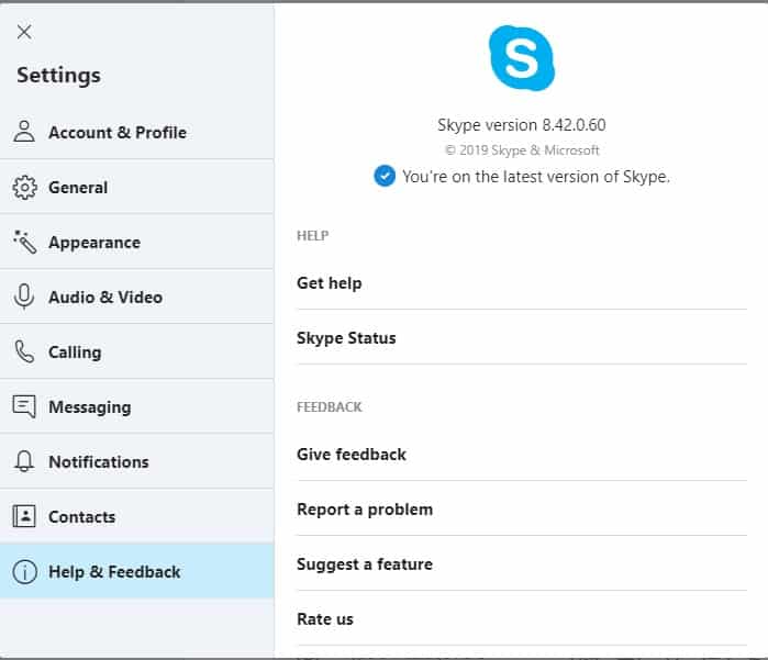 Update Your Skype App