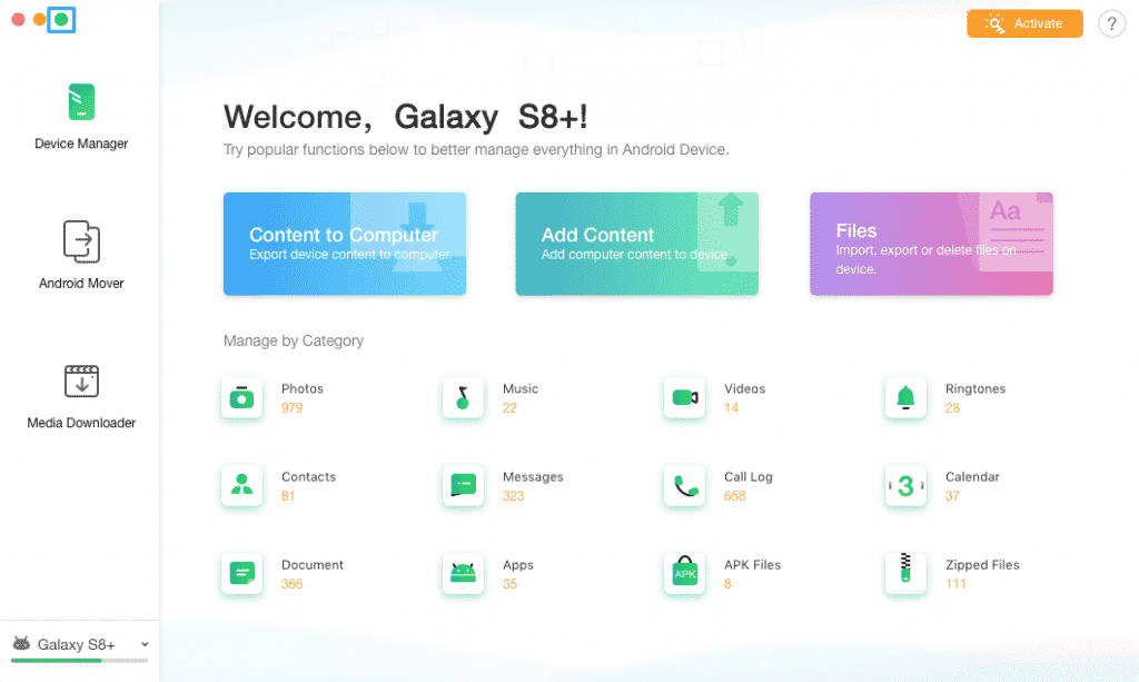 Manage Android Data from Computer with AnyTrans for Android - 86