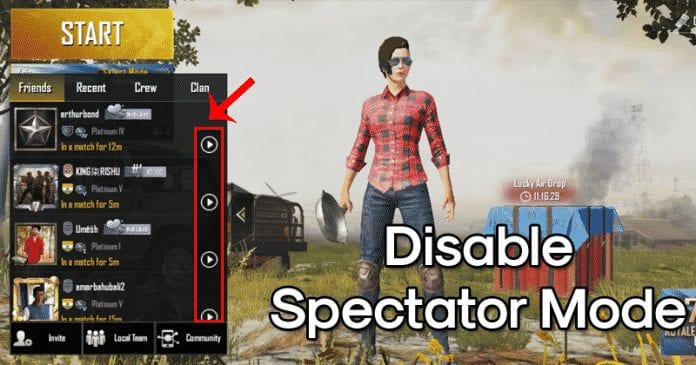 How To Disable Spectator Mode In PUBG Mobile