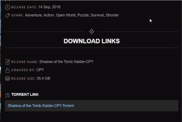 Download & Install Shadow of the Tombraider on PC