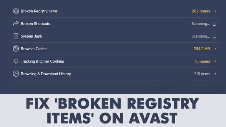 fix broken registry