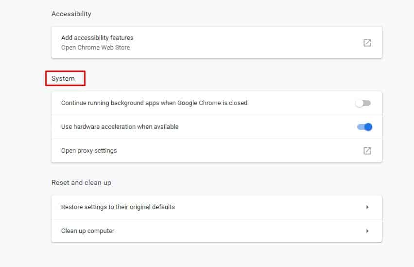 Enable or Disable Hardware Acceleration on Chrome