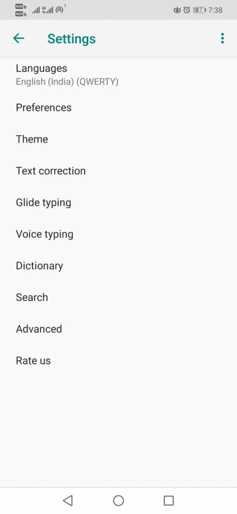 Dictionary option