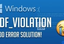 How To Fix WDF_VIOLATION BSOD Error On Windows 10
