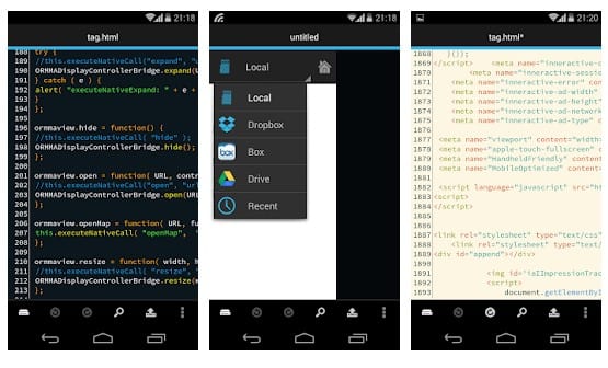 best text editor for coding android