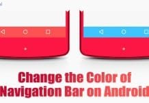 How to Change the Color of Navigation Bar on Android