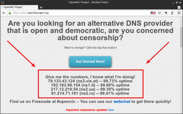 Opennic dns как использовать