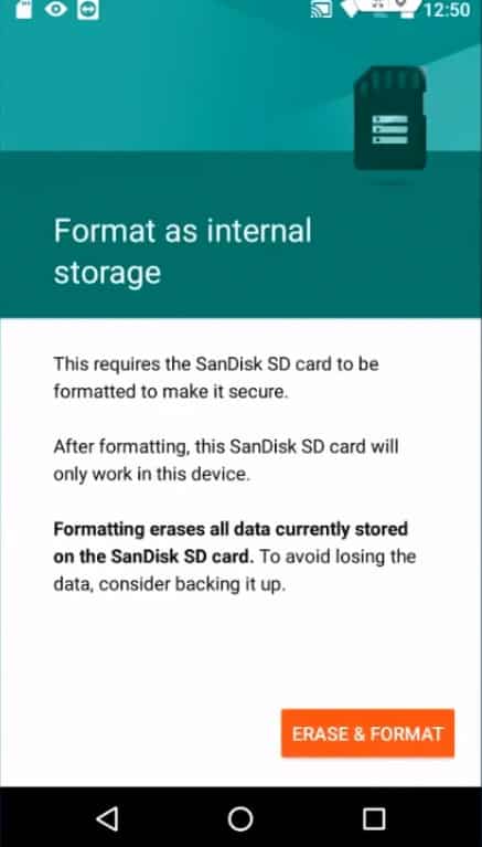 increase sd card storage software