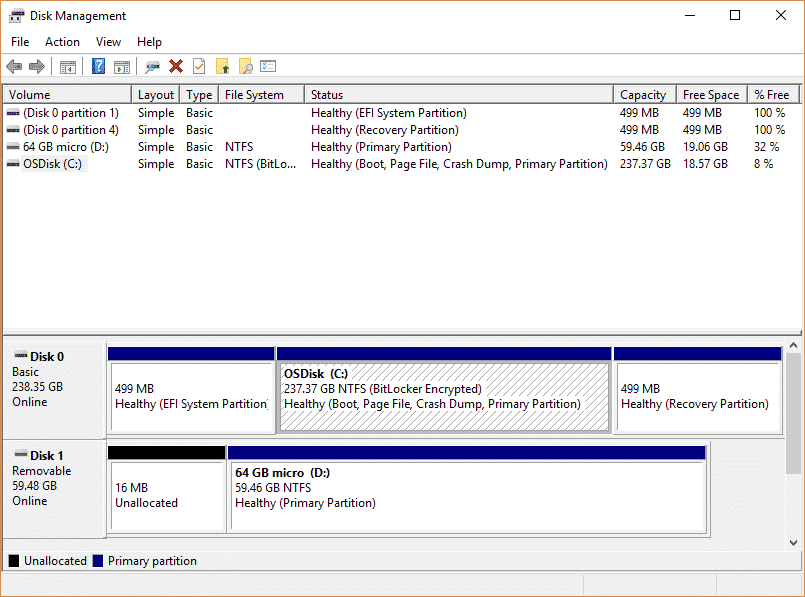 manajemen disk windows