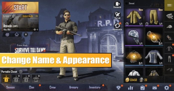 How To Change Your Name & Appearance In PUBG Mobile