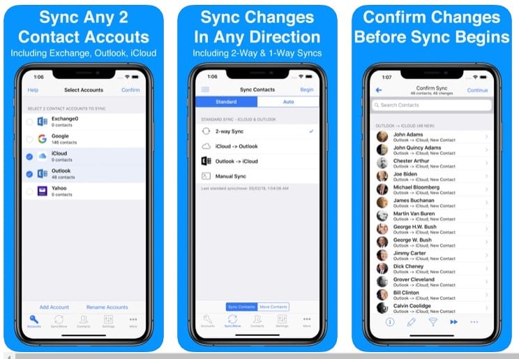 Kontakta Mover & Account Sync