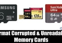 How To Format Corrupted/Unreadable Memory Card