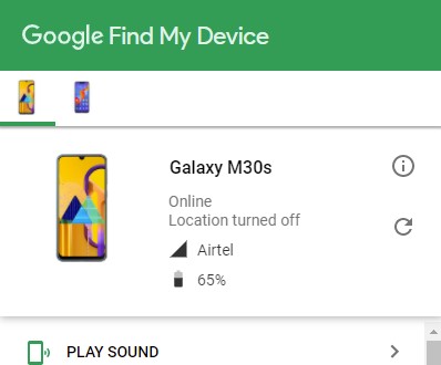 find my phone without tracking app