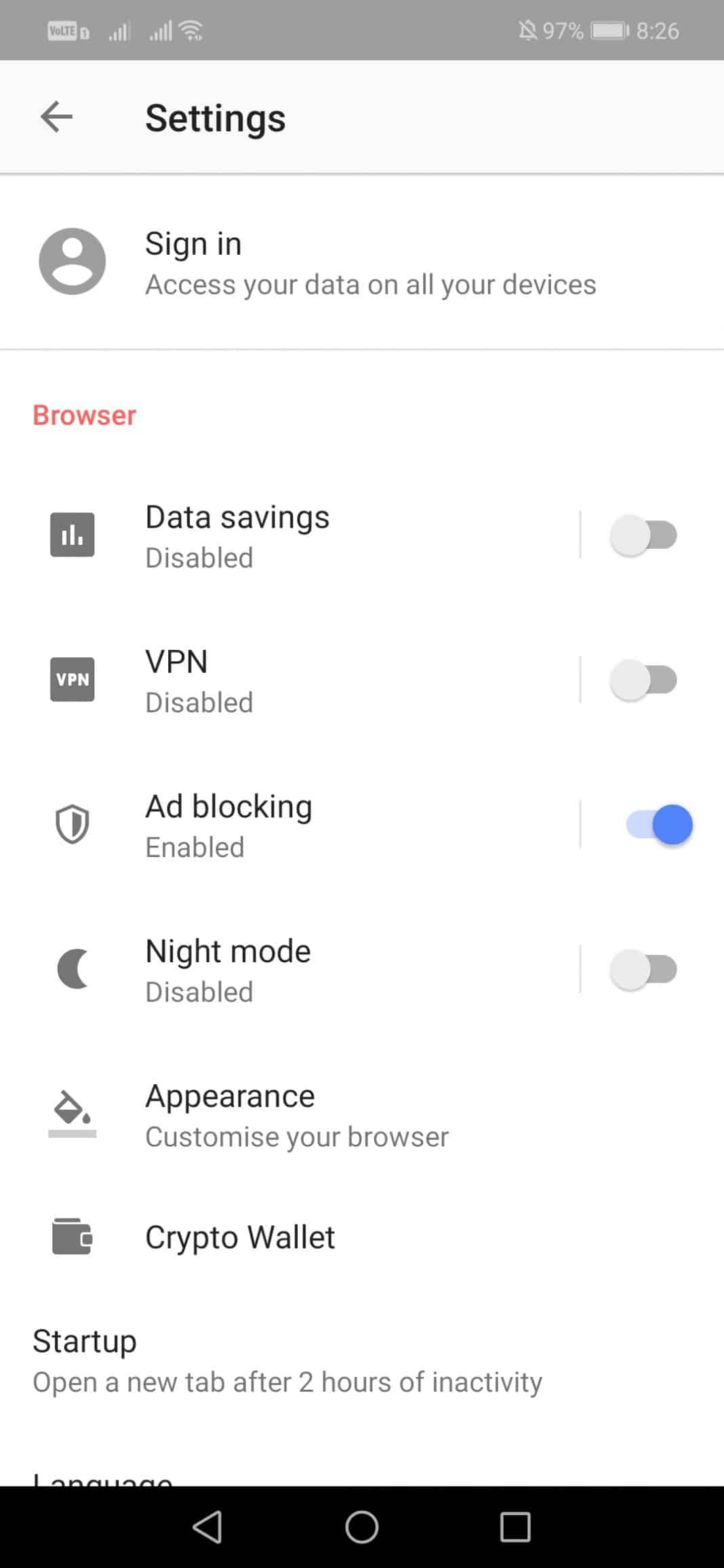 Safely Browse The Web With Opera's Free VPN On Android