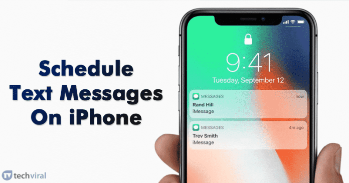 How To Schedule Text Messages On iPhone