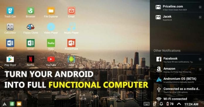 Turn Your Android Device Into Full Functional Computer