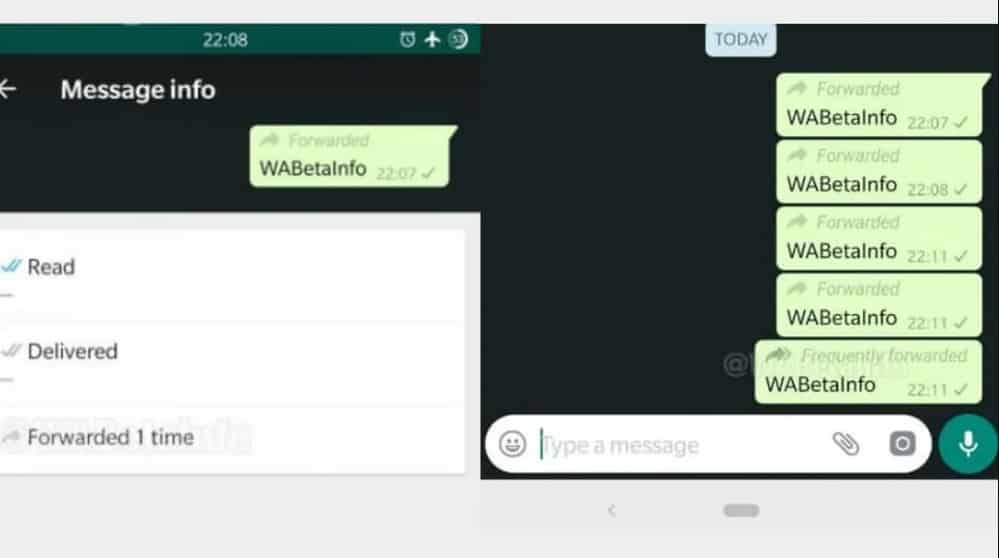 WhatsApp Rolling Out 'Frequently Forwarded' Message Feature