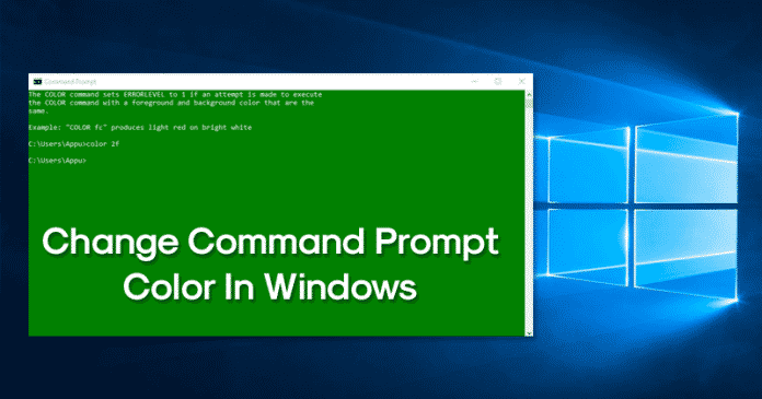 How To Change Command Prompt Color In Windows 10 - 21
