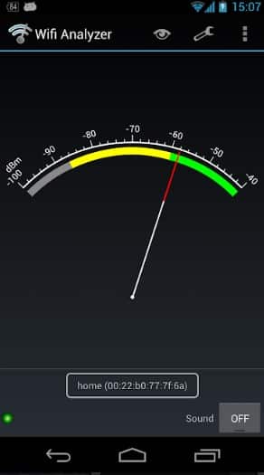 checking wireless signal strength