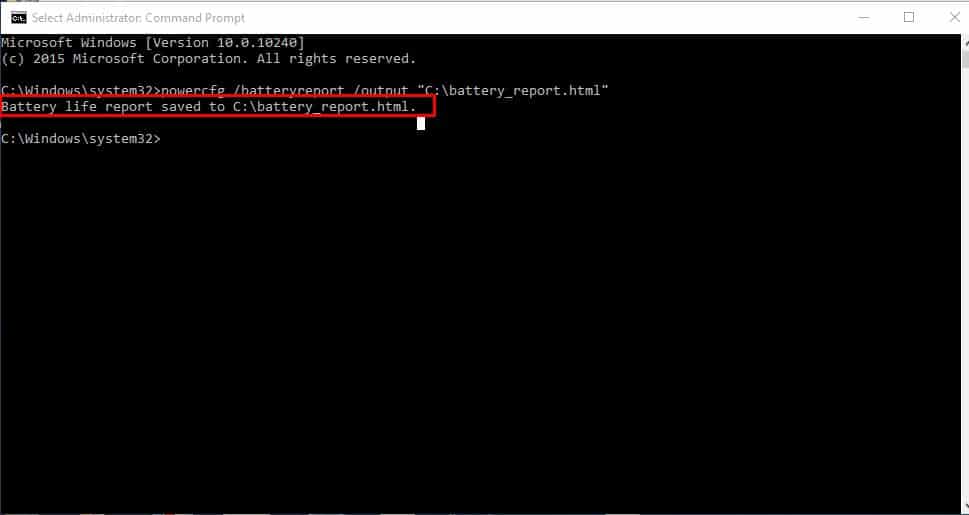 Create a Detailed Battery Report In Windows 10