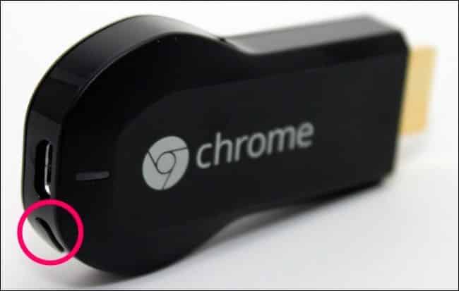 Resetar chromecast