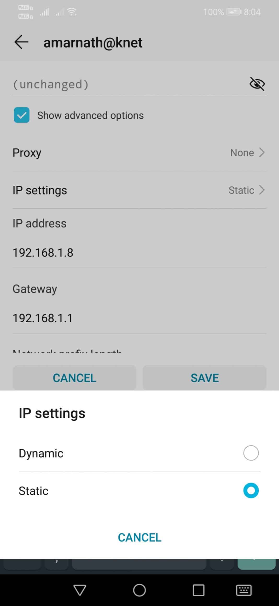 assign private ip address failed
