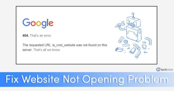 How to Fix Some Websites Not Loading/Opening in Browser