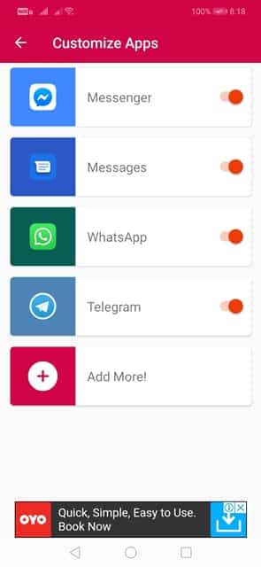 Android Uygulamaları için Facebook Sohbet kafalarını edinin