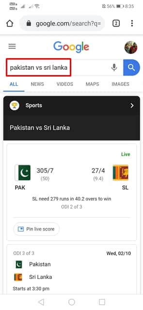 How To Pin Live Score on Your Android s Screen - 26