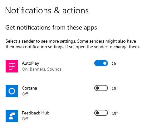Disable the Microsoft Apps