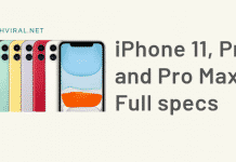 iPhone 11, Pro and Pro Max - Full specs (1)