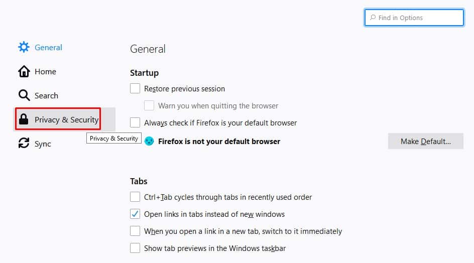 Block Notification Access - Firefox Browser