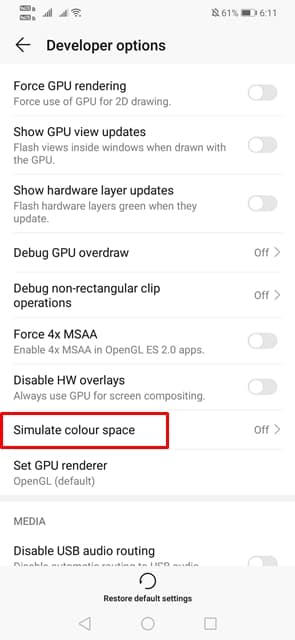 Enable Grayscale or Monochromacy Mode On Android