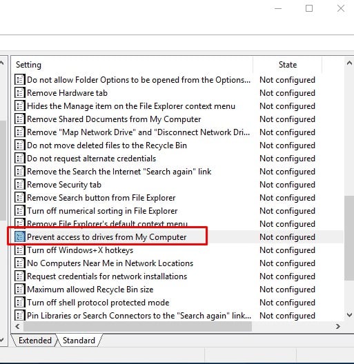 How To Prevent Access To Drives In My Computer In Windows - 12