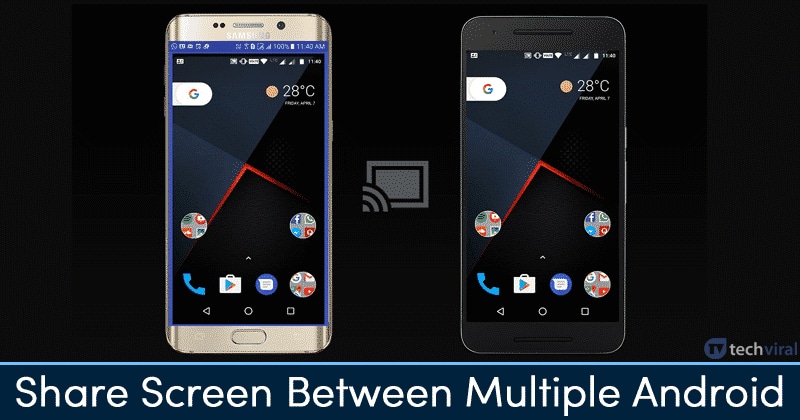 share screen among multiple android devices