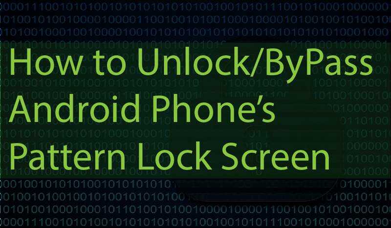 How to Unlock Android Pattern Without Losing Any Data