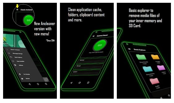 Ancleaner, limpador de Android