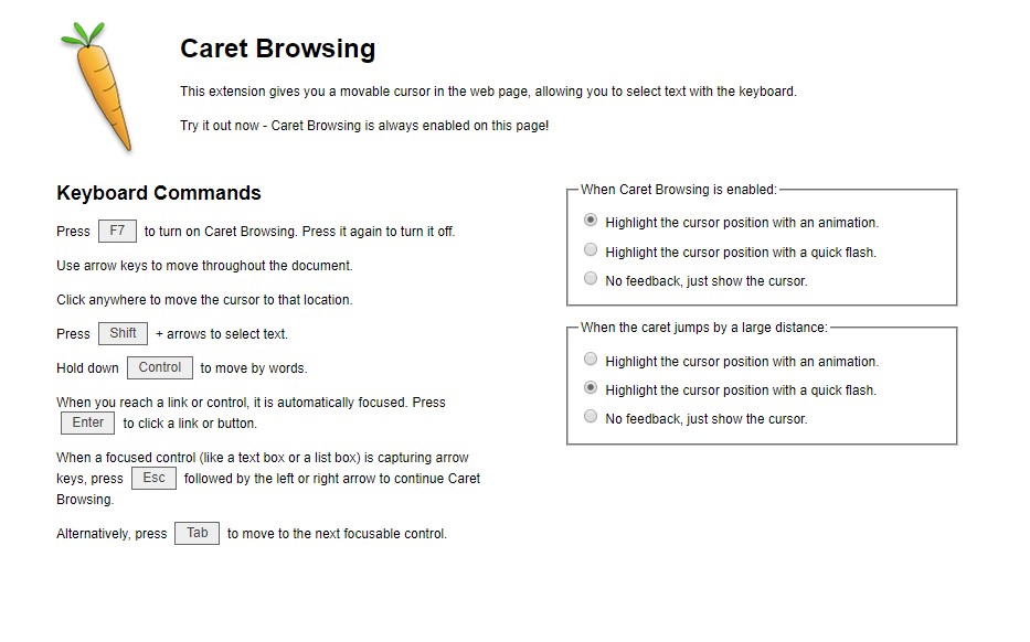 How To Enable Caret Browsing On Google Chrome Browser - 92