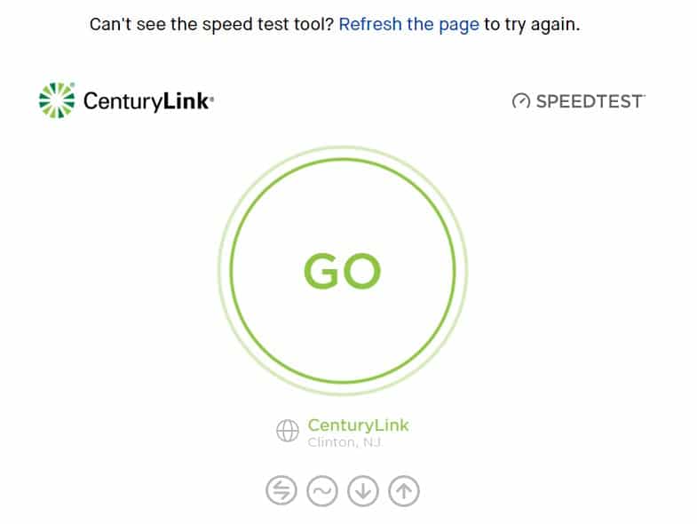 Centurylink speed test