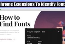 how to identify fonts on a website