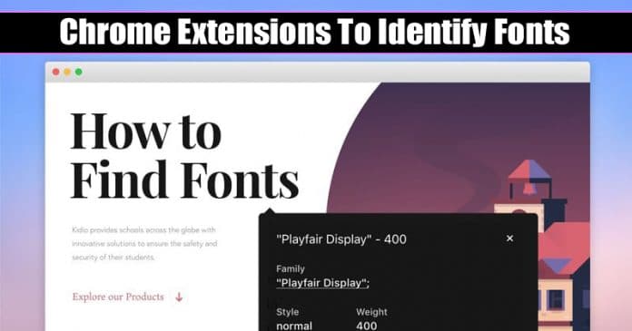 how to identify fonts on a website