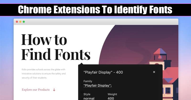 Find that Font - WhatFontIs - Chrome Extension 