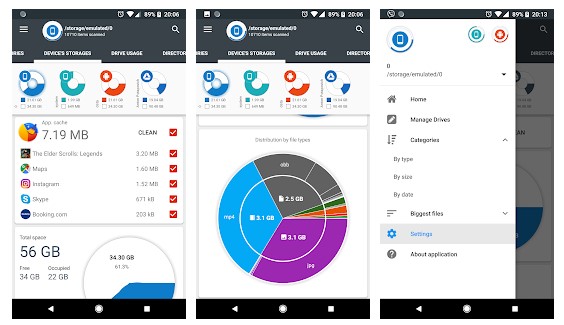 ตัววิเคราะห์พื้นที่เก็บข้อมูล & การใช้ดิสก์