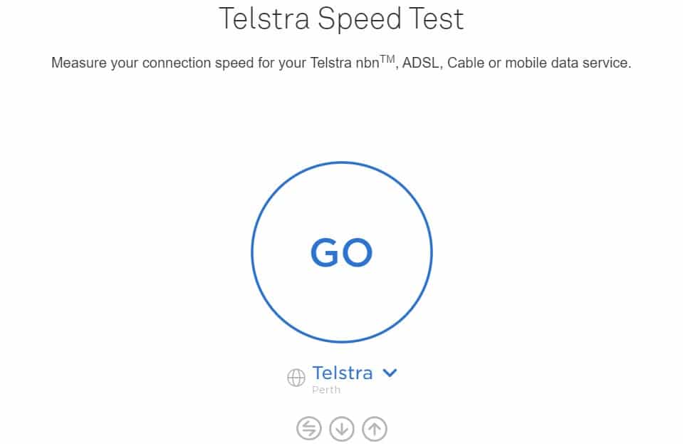 Telstra Speed test
