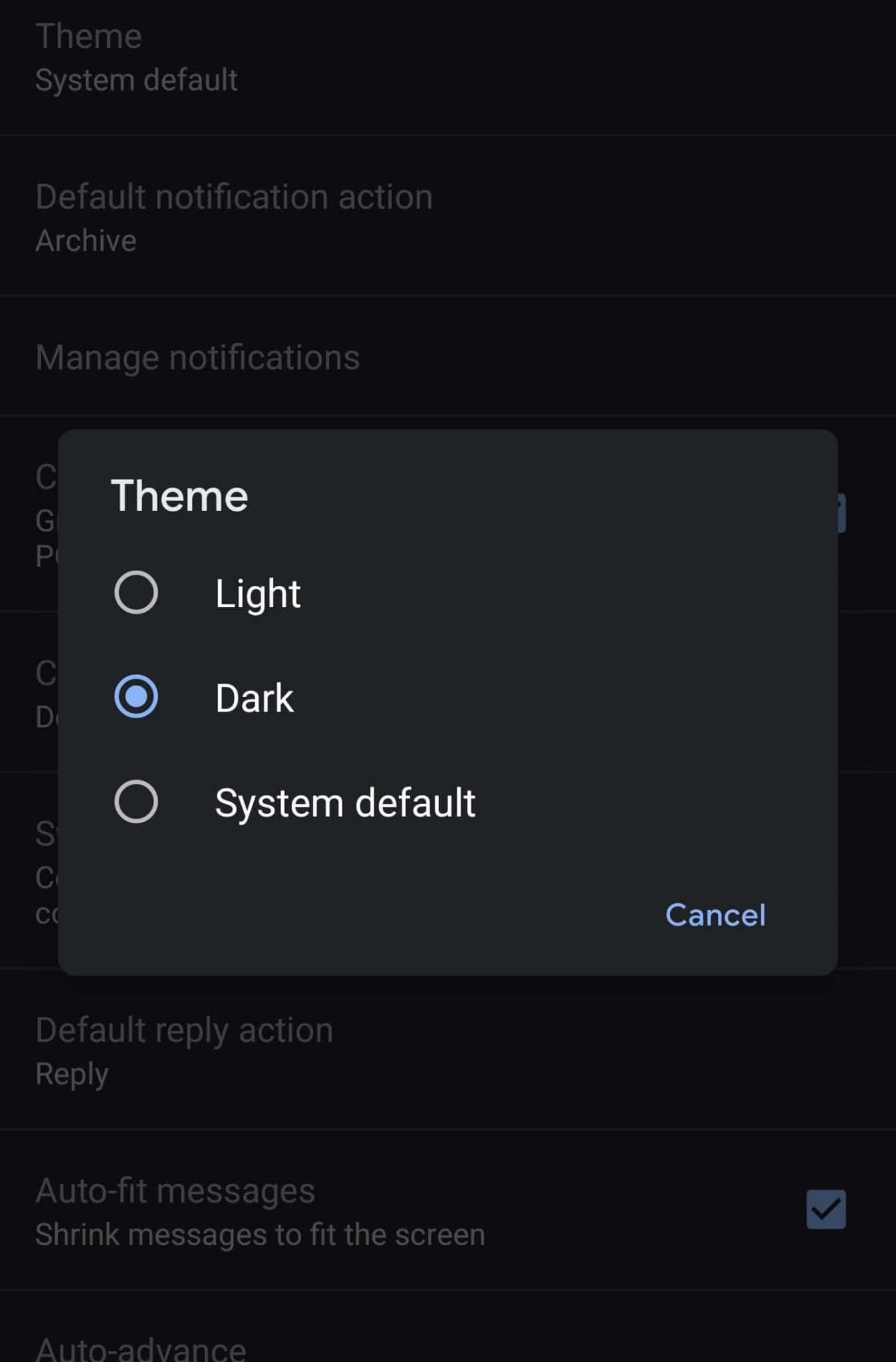 Turn On Gmail Dark Mode in iOS 13