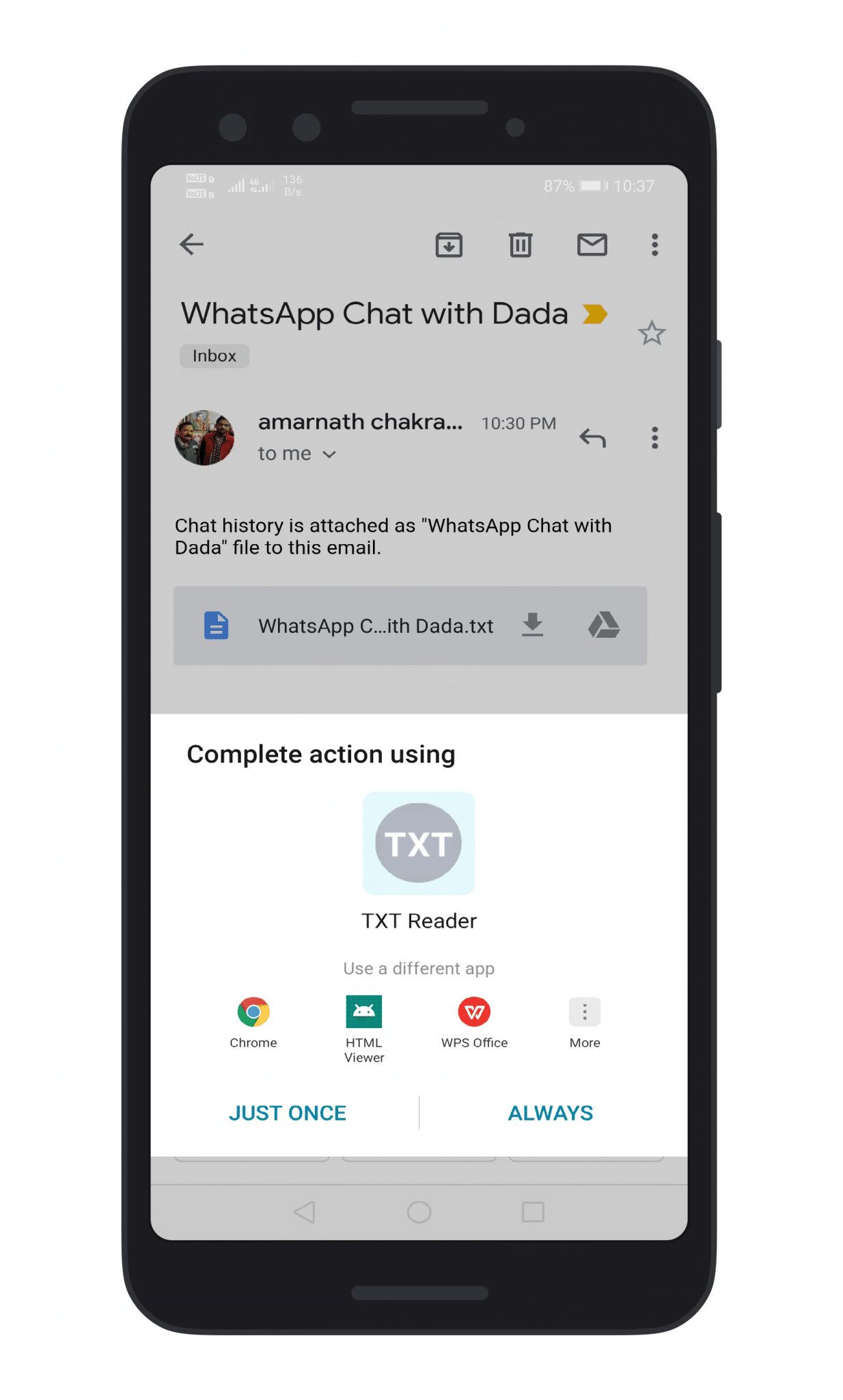 Export WhatsApp Chat as PDF